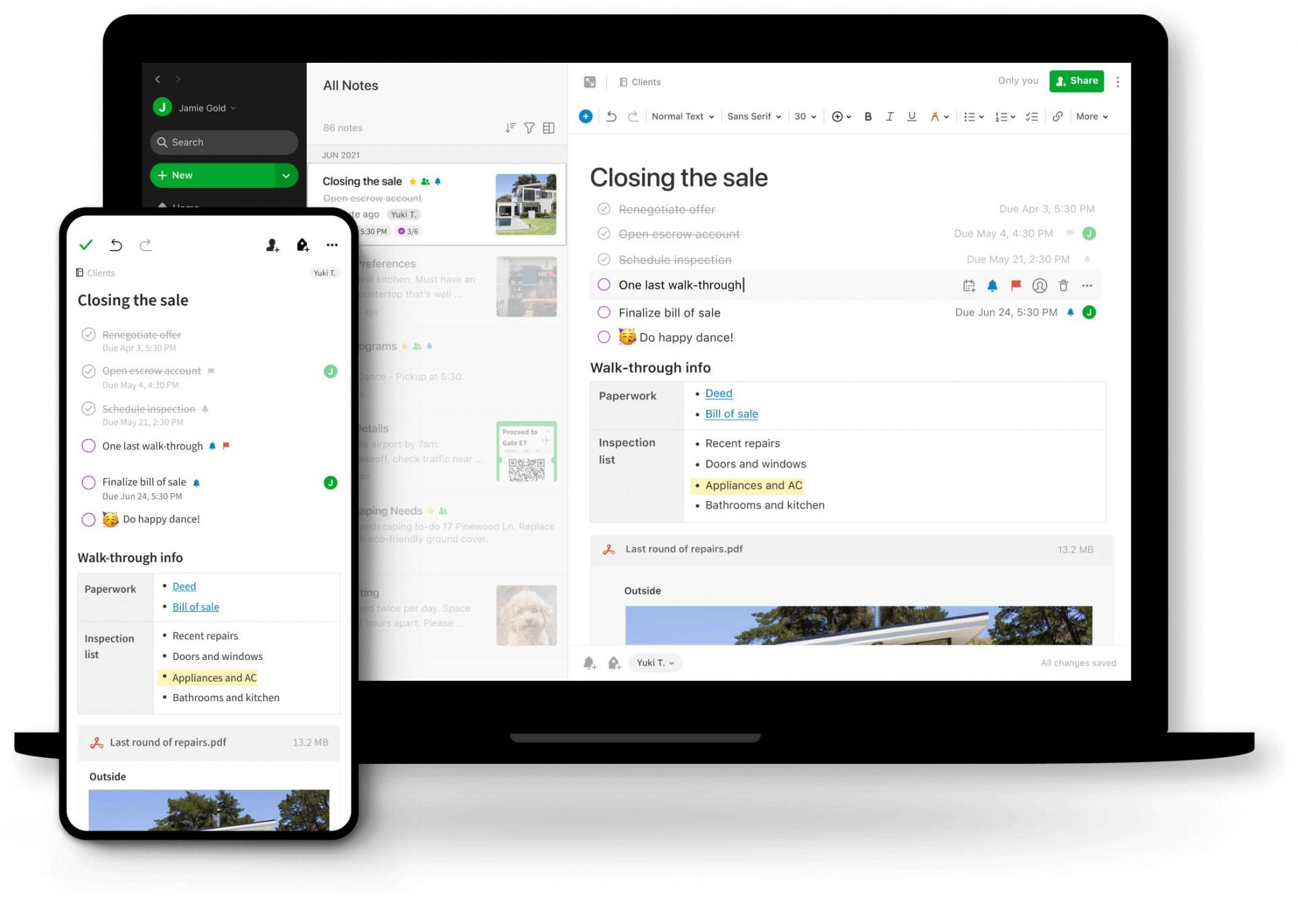 Ghi chú việc cần làm với Evernote